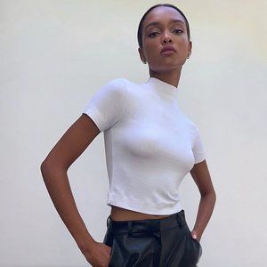 Aritzia Babaton Mock-neck t-shirt